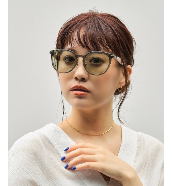  「SUNCUTGlasses/UV100%CUT サングラス｜ラバーテンプル｜ズレ落ち防止｜カラーレンズ｜紫外線対策 UVカット」|サングラス|