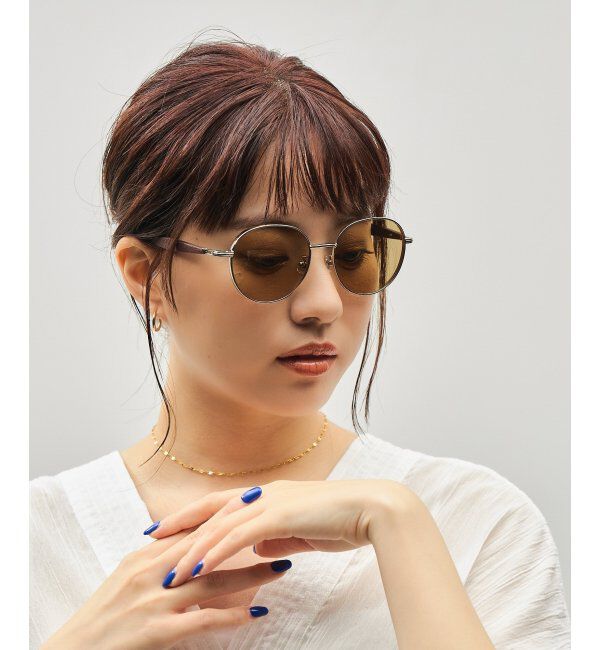  「SUNCUTGlasses/UV100%CUT サングラス｜ラバーテンプル｜ズレ落ち防止｜カラーレンズ｜紫外線対策 UVカット」|サングラス|