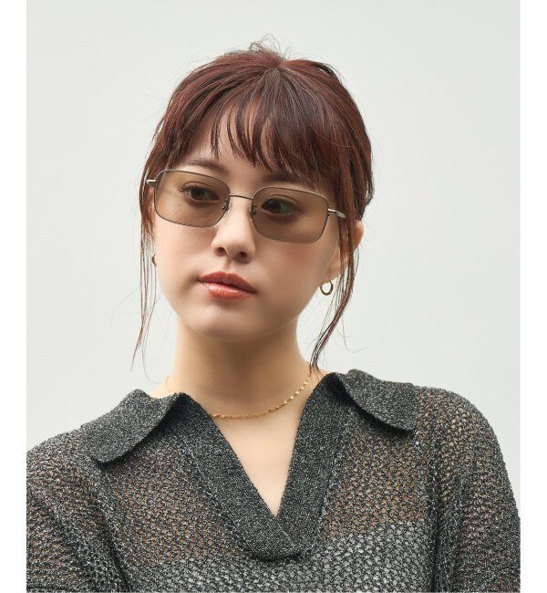  「Zoff｜GDC ウェリントン型 サングラス｜メタルフレーム｜紫外線対策 UVカット｜ユニセックス」|サングラス|ブラウン