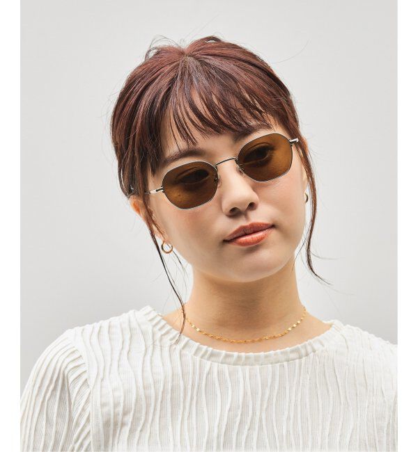  「Zoff｜GDC ウェリントン型 サングラス｜メタルフレーム｜紫外線対策 UVカット｜ユニセックス」|サングラス|