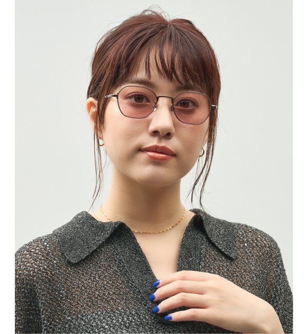  「Zoff｜GDC ウェリントン型 サングラス｜メタルフレーム｜紫外線対策 UVカット｜ユニセックス」|サングラス|薄ブラウン