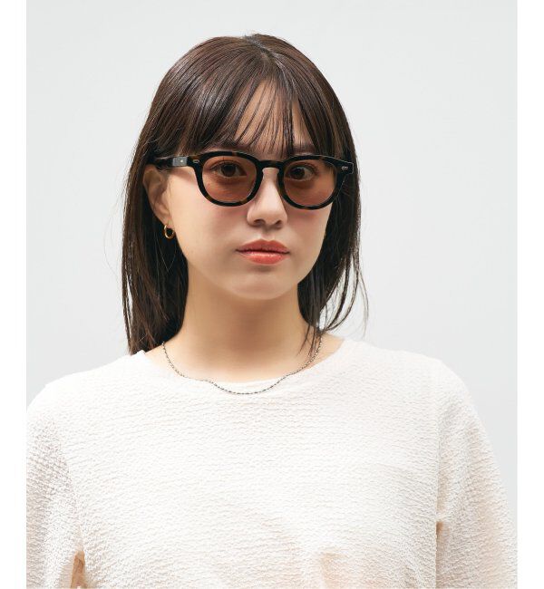  「【WEB限定】Zoff｜AOI IHARA 調光 サングラス ｜紫外線で色が変わる｜黒縁 紫外線対策 UVカット  」|サングラス|茶系デミ