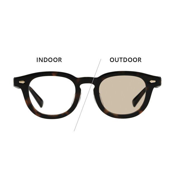  「【WEB限定】Zoff｜AOI IHARA 調光 サングラス ｜紫外線で色が変わる｜黒縁 紫外線対策 UVカット  」|サングラス|