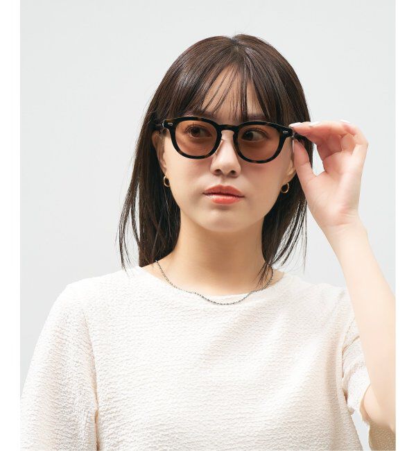  「【WEB限定】Zoff｜AOI IHARA 調光 サングラス ｜紫外線で色が変わる｜黒縁 紫外線対策 UVカット  」|サングラス|