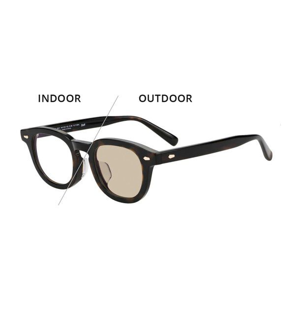  「【WEB限定】Zoff｜AOI IHARA 調光 サングラス ｜紫外線で色が変わる｜黒縁 紫外線対策 UVカット  」|サングラス|