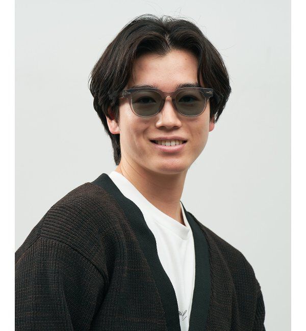  「SUNCUTGlasses/UV100%CUT ウェリントン型 サングラス [度無し専用] 黒縁 紫外線対策 UVカット」|サングラス|