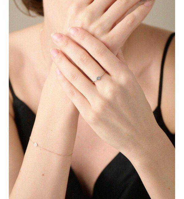 ete「K10MPG ブリリアント ダイヤモンド リング」|リング|