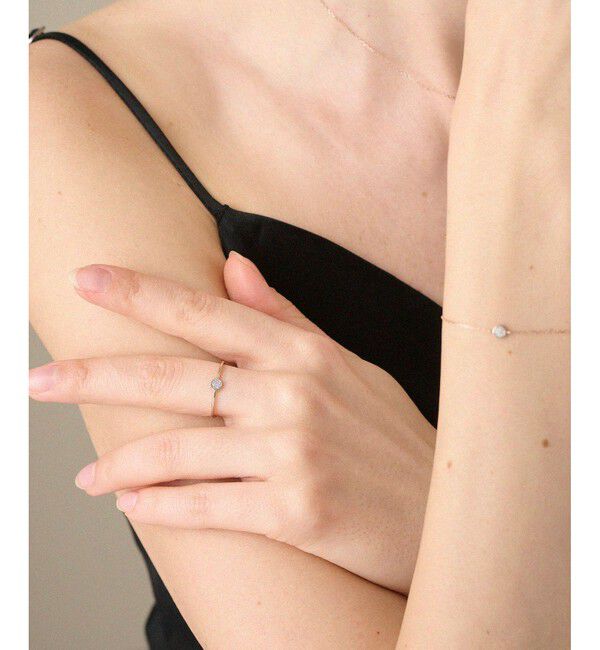 ete「K10MPG ブリリアント ダイヤモンド リング」|リング|