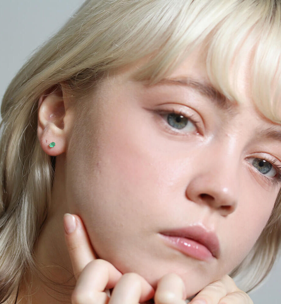  「カラーストーン ピアス | K10YG」|ピアス|