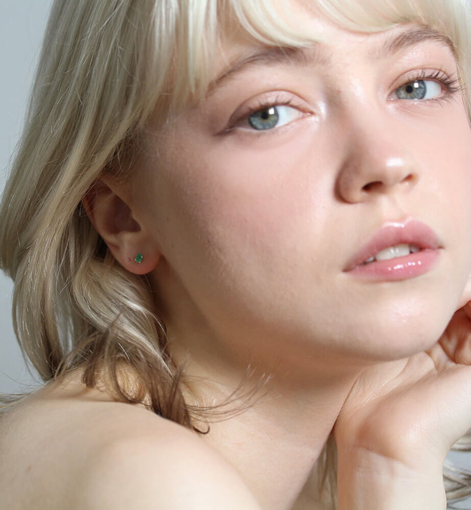  「カラーストーン ピアス | K10YG」|ピアス|