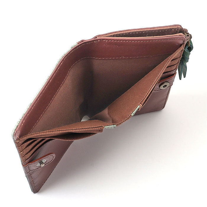 BACKYARD FAMILY「二つ折り財布 ムーミン 通販 本革 牛革 財布 MOOMIN レザーウォレット 型押し財布」|その他|