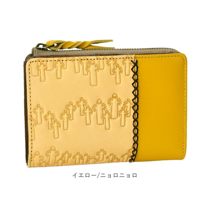 BACKYARD FAMILY「二つ折り財布 ムーミン 通販 本革 牛革 財布 MOOMIN レザーウォレット 型押し財布」|その他|