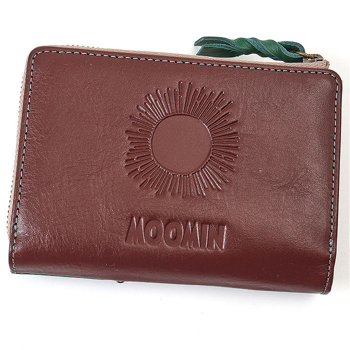 BACKYARD FAMILY「二つ折り財布 ムーミン 通販 本革 牛革 財布 MOOMIN レザーウォレット 型押し財布」|その他|