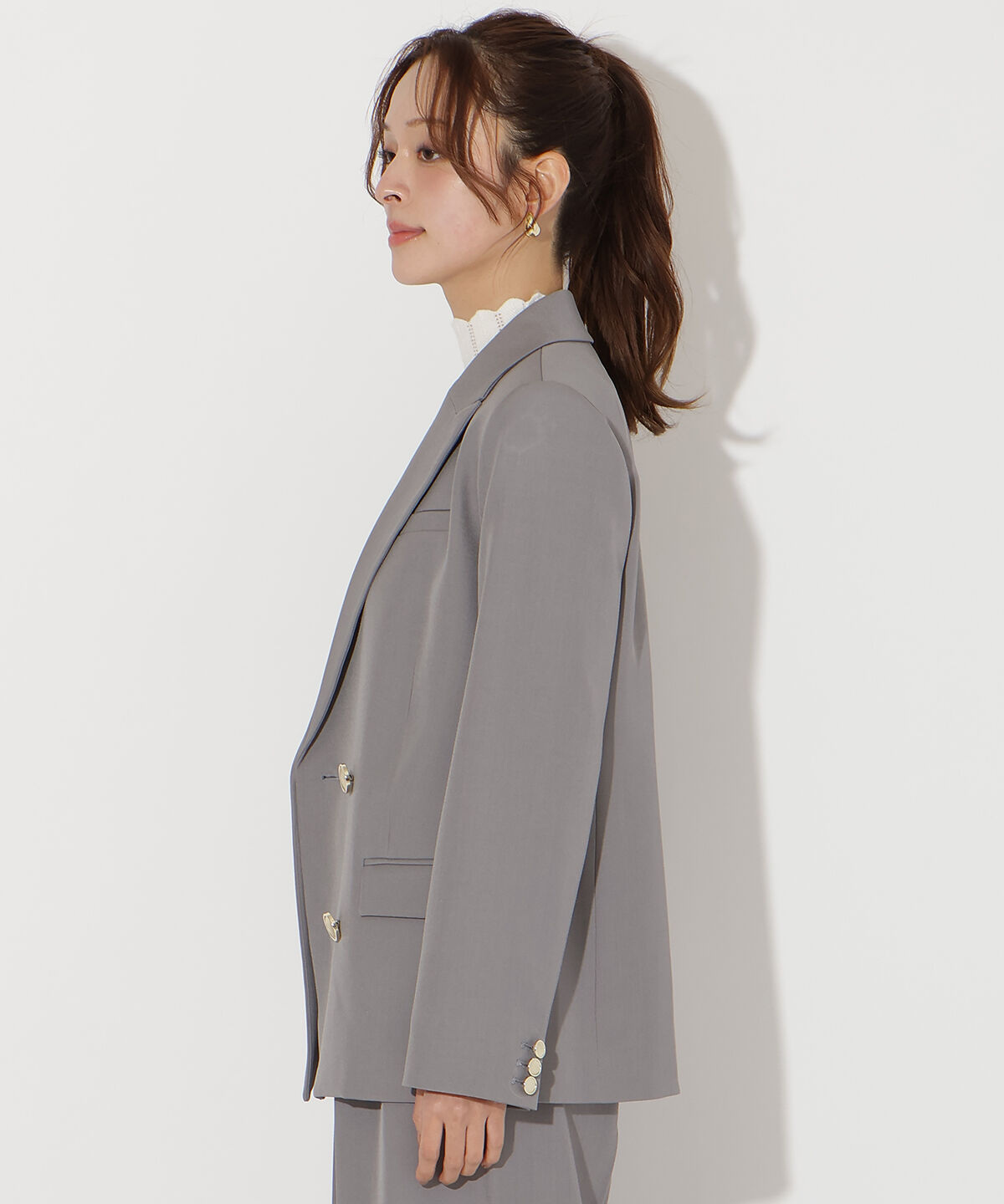 アンドクチュール「ダブルテーラードジャケット」|テーラードジャケット|