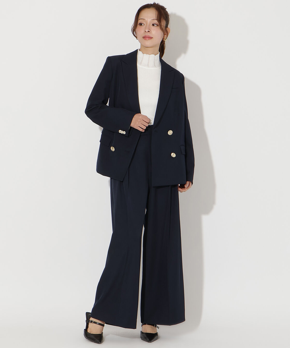 アンドクチュール「ダブルテーラードジャケット」|テーラードジャケット|