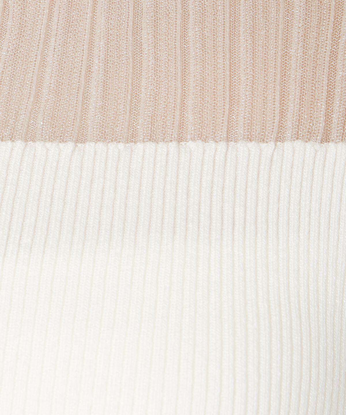 アンドクチュール「シアーリブニットプルオーバー」|ニット・セーター|