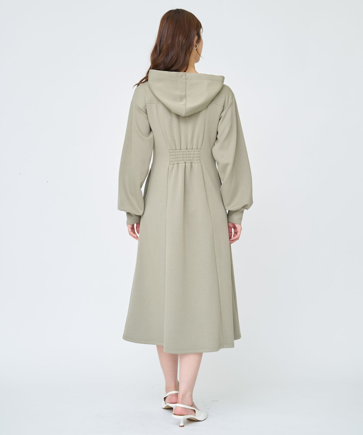 アンドクチュール「フード付きZIPワンピース」|ワンピース|