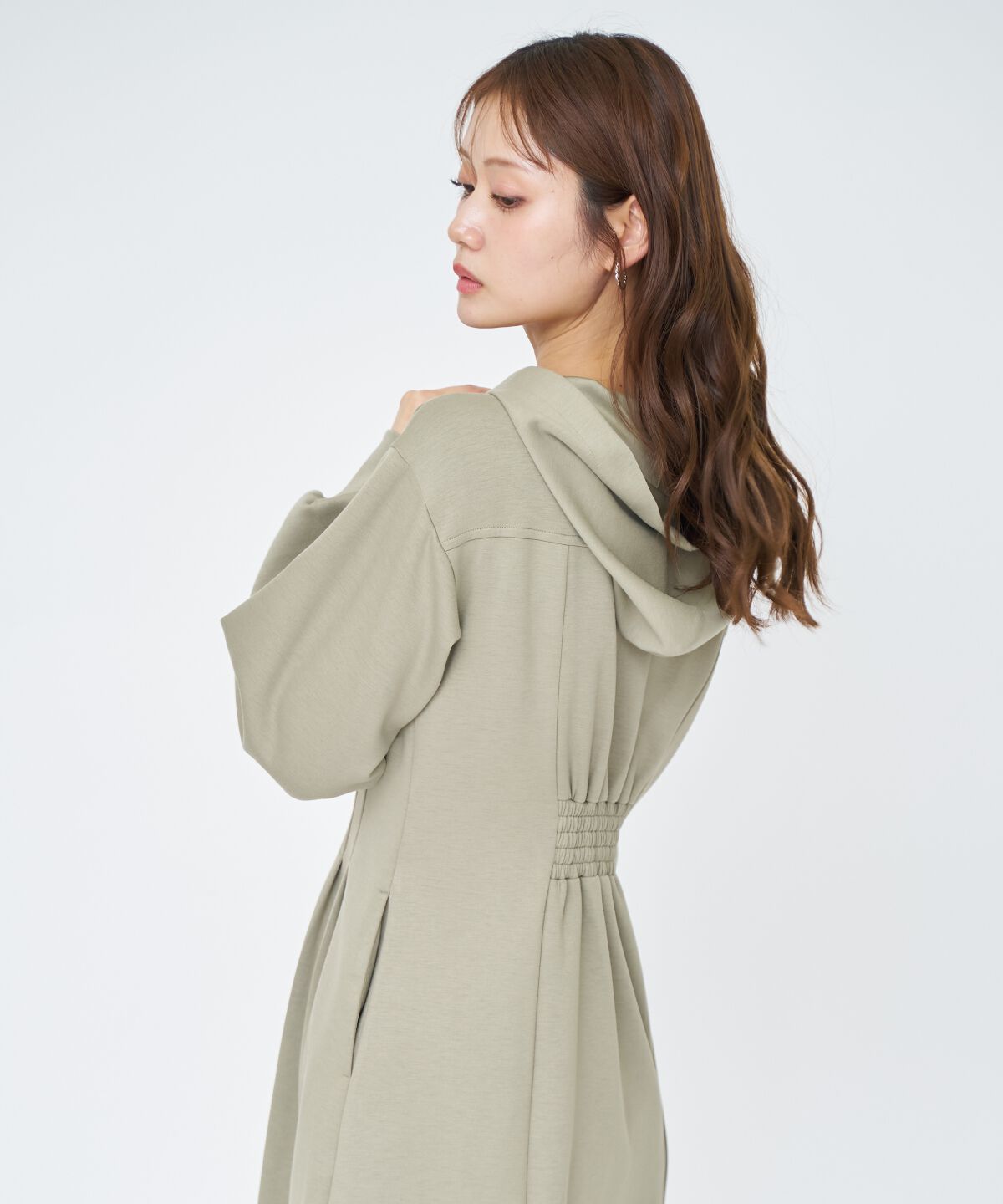 アンドクチュール「フード付きZIPワンピース」|ワンピース|