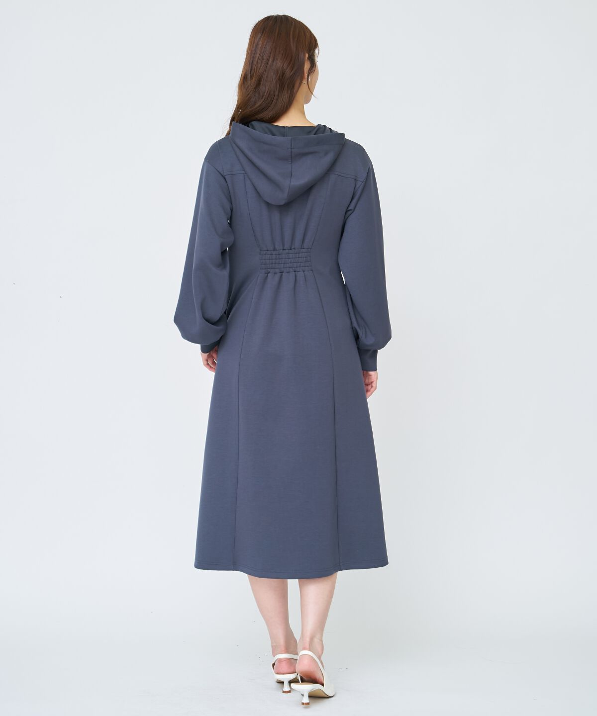 アンドクチュール「フード付きZIPワンピース」|ワンピース|