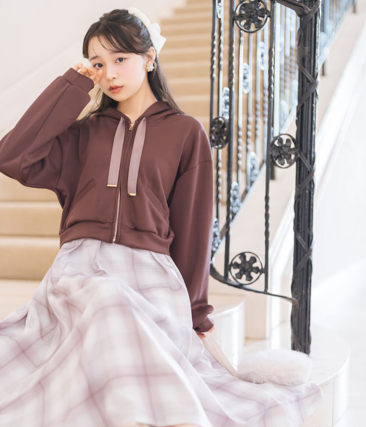 WILLSELECTION「オリジナルチェックタックフレアスカート」|フレア|