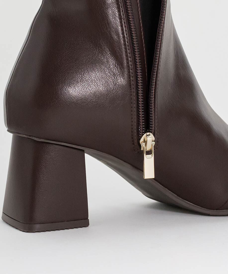  「晴雨兼用ソフトストレッチ WARM スクエアトゥロングブーツ」|ロングブーツ|