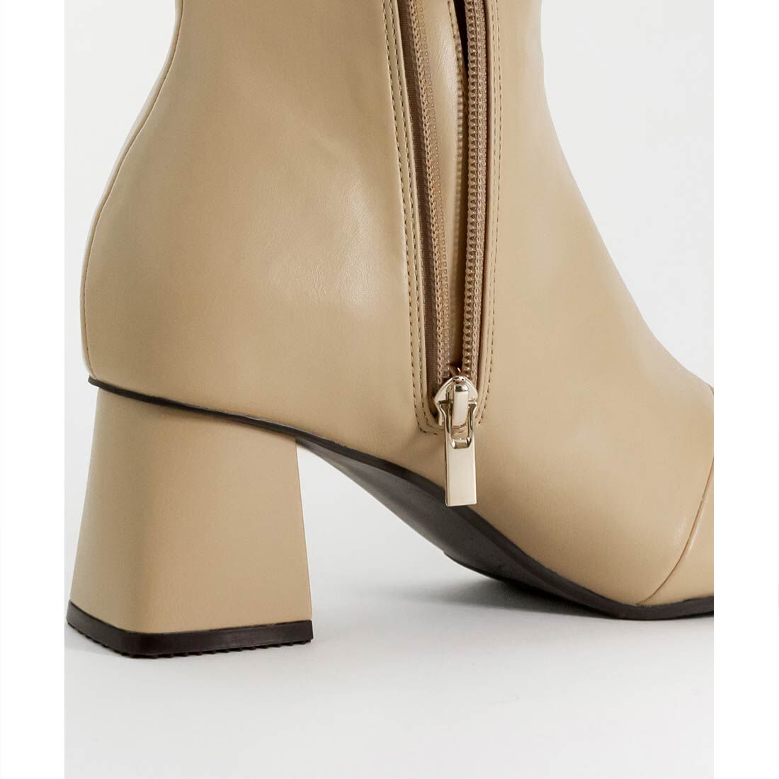  「晴雨兼用ソフトストレッチ WARM スクエアトゥロングブーツ」|ロングブーツ|