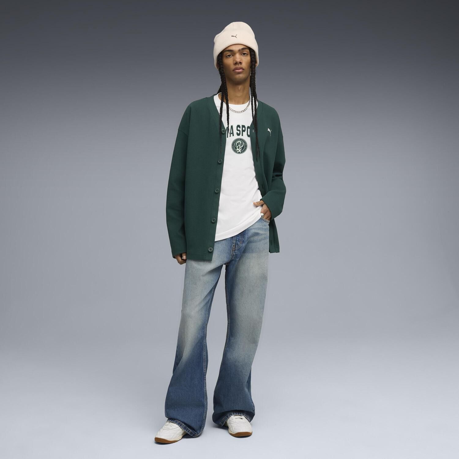 PUMA「【PUMA ｳｪｱ】M WARDROBE ESS RELAXEDJACQUARD」|ポロシャツ|