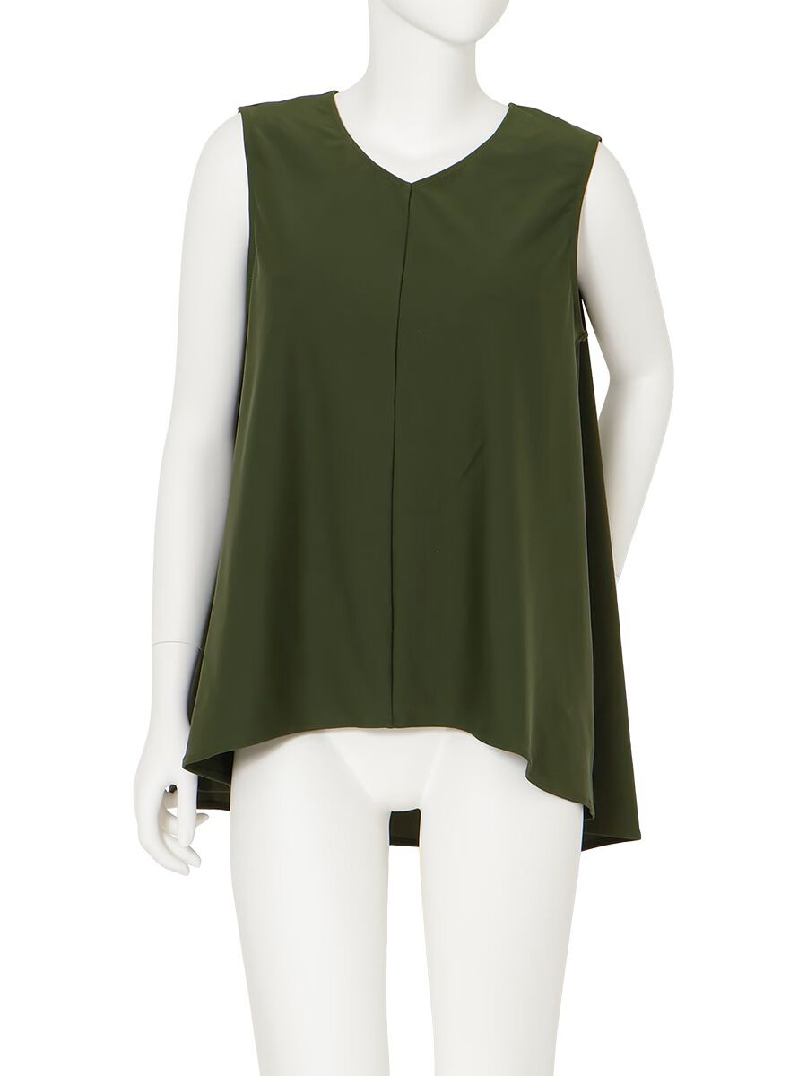 Riberce「【新作水着】UVカットフレアノースリーブ水着/トップス」|ビキニ|