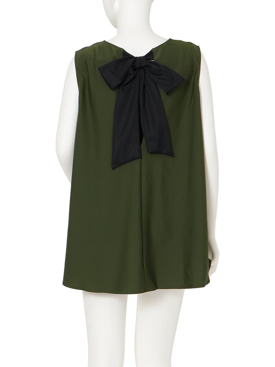 Riberce「【新作水着】UVカットフレアノースリーブ水着/トップス」|ビキニ|