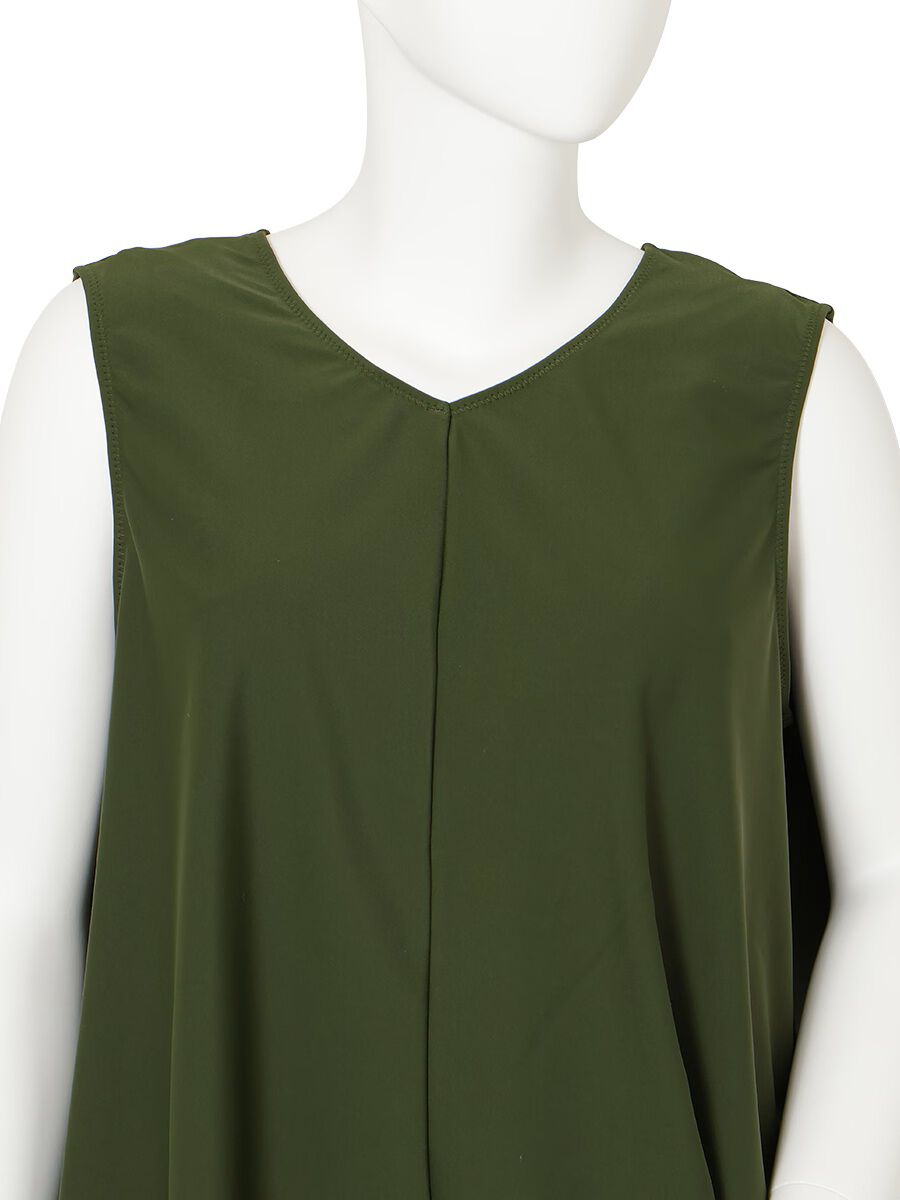 Riberce「【新作水着】UVカットフレアノースリーブ水着/トップス」|ビキニ|