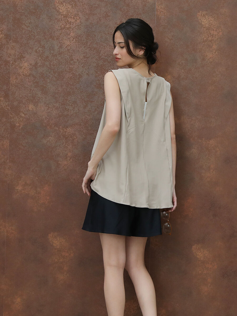 Riberce「【新作水着】UVカットプチスリーブ水着/トップス」|ビキニ|