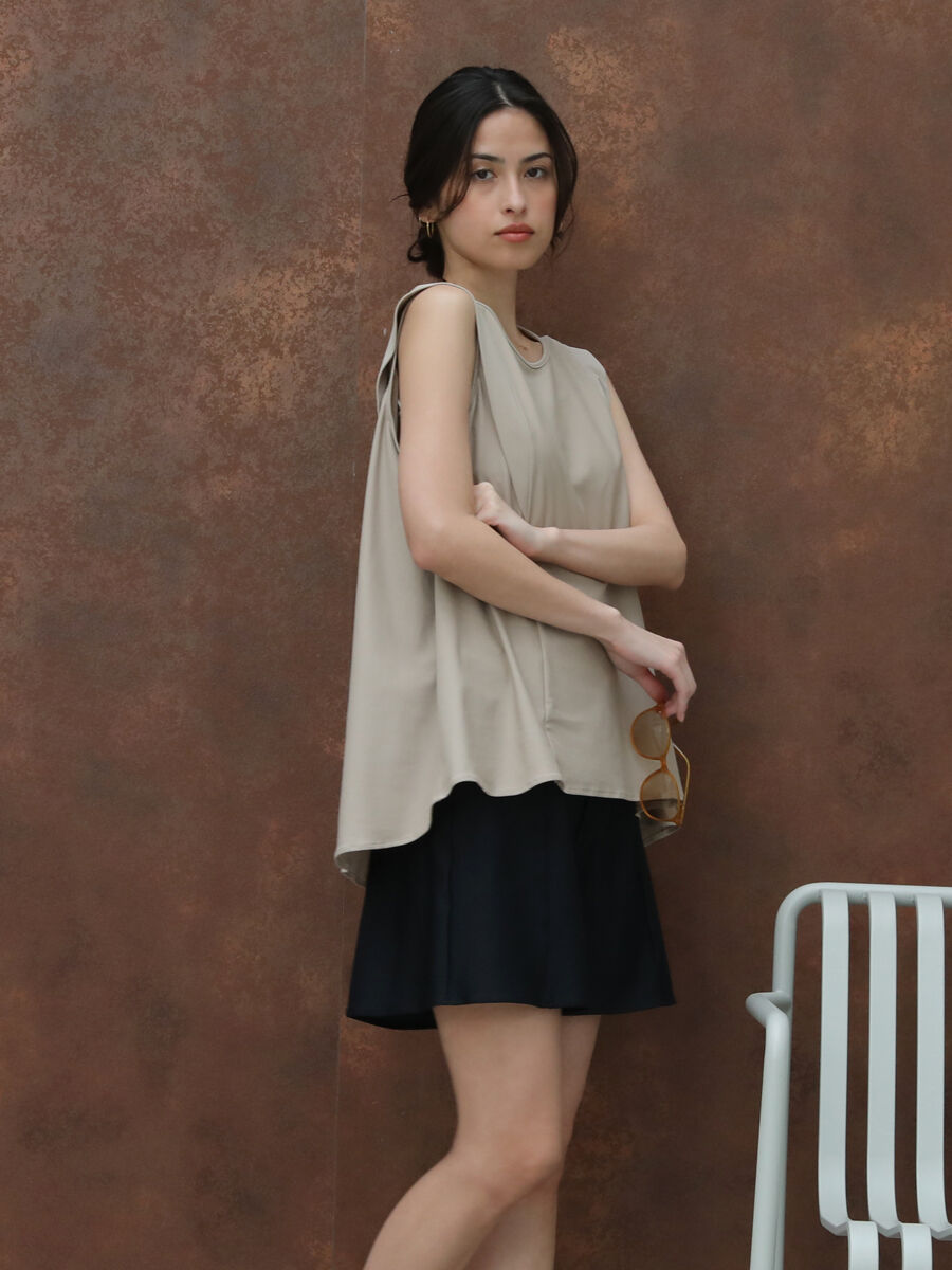 Riberce「【新作水着】UVカットプチスリーブ水着/トップス」|ビキニ|