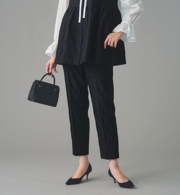 UNITED ARROWS「GISHA 2トーン ジャガード パンツ」|スラックス|