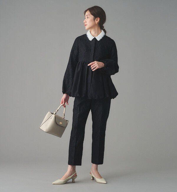UNITED ARROWS「GISHA 2トーン ジャガード パンツ」|スラックス|
