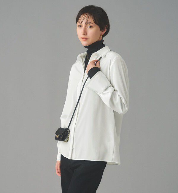 UNITED ARROWS「バイカラー レギュラーシャツブラウス」|シャツ・ブラウス|