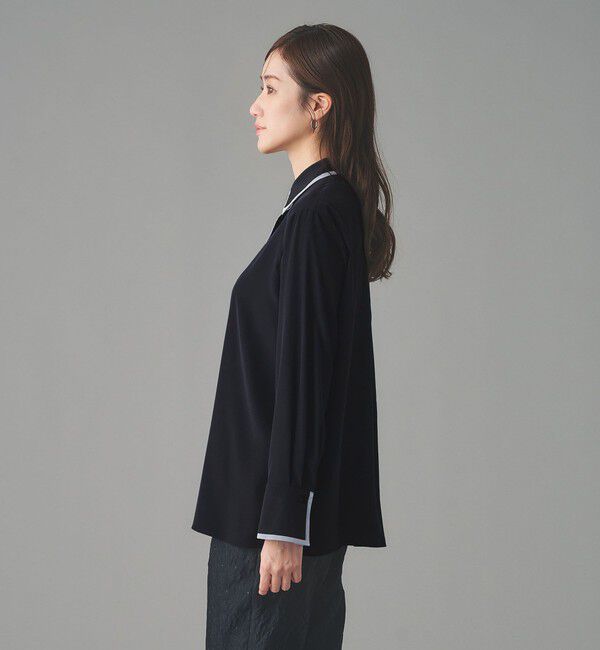 UNITED ARROWS「バイカラー レギュラーシャツブラウス」|シャツ・ブラウス|