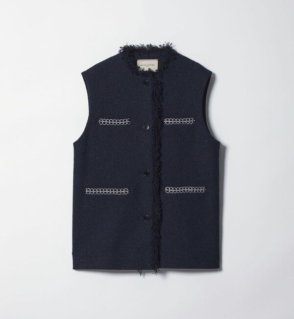 UNITED ARROWS「2トーン ツイードライク ベスト」|ベスト・ジレ|