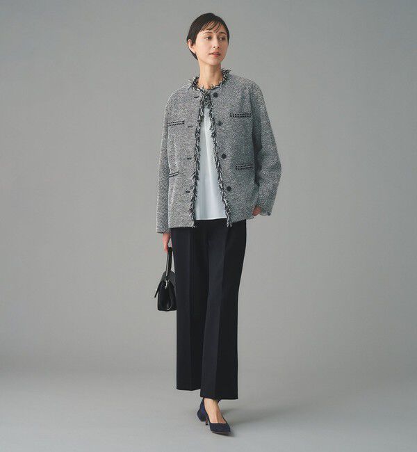 UNITED ARROWS「SPONGY タック ワイドパンツ」|スラックス|