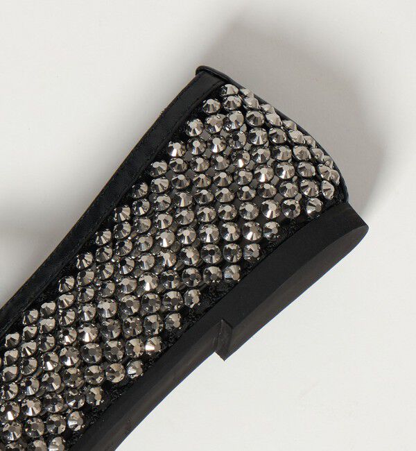 UNITED ARROWS「メッシュ ビジュー フラットシューズ」|パンプス|