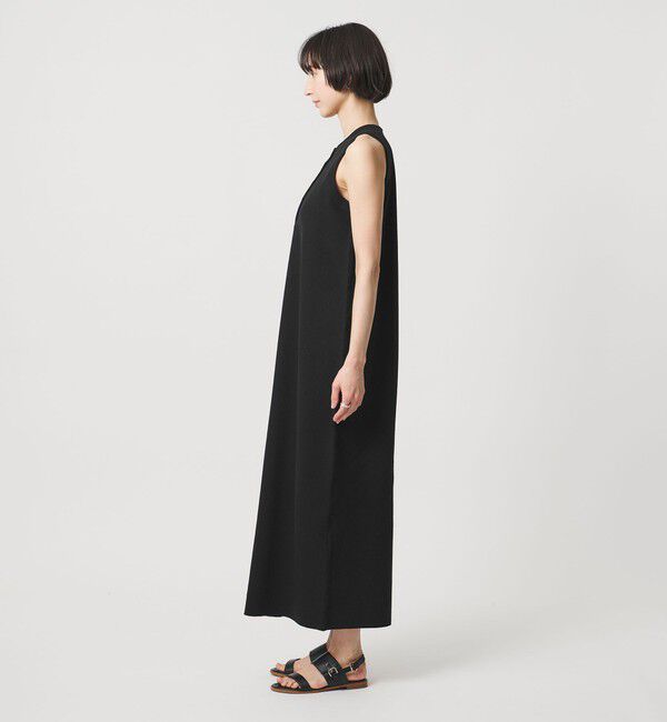UNITED ARROWS「＜SACRA＞ヘンリーネック ノースリーブ ワンピース」|ワンピース|