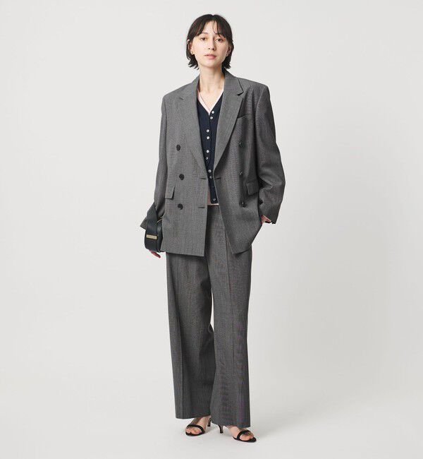 UNITED ARROWS「NALYA グレンチェック パンツ」|スラックス|