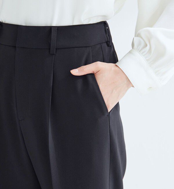 UNITED ARROWS green label relaxing「［size SHORT/TALLあり］パウドレ テーパード パンツ ウォッシャブル ストレッチ」|スラックス|