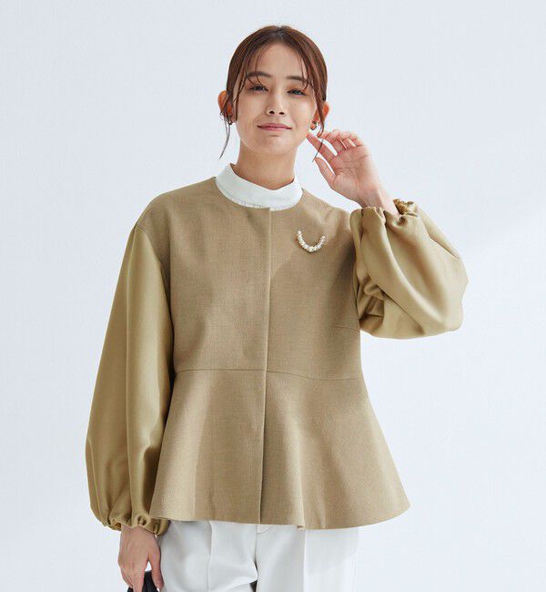 UNITED ARROWS green label relaxing「［size SHORTあり］fleurie(フルリー) フォルム ジャケット」|ノーカラージャケット|