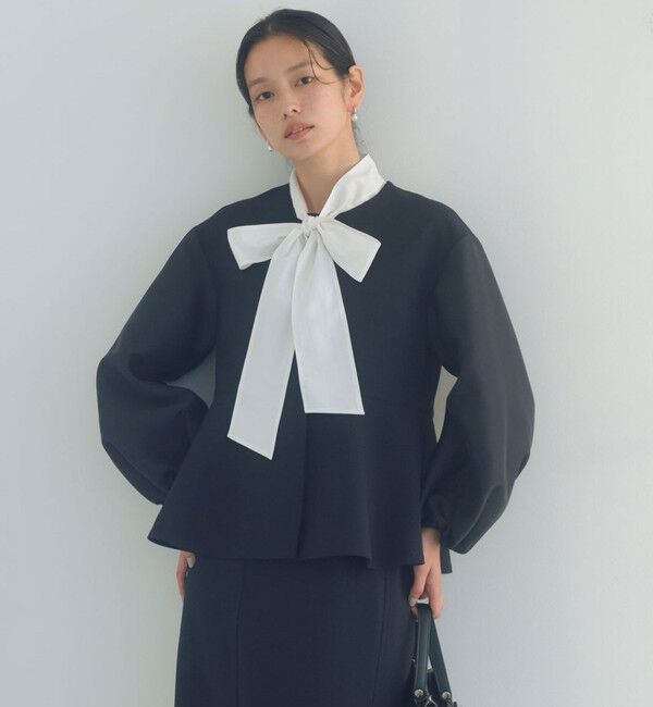 UNITED ARROWS green label relaxing「［size SHORTあり］fleurie(フルリー) フォルム ジャケット」|ノーカラージャケット|NAVY