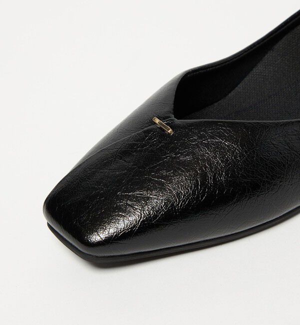 UNITED ARROWS green label relaxing「クッショニーシューズ スクエアトゥ メタルチップ / フラットシューズ」|パンプス|