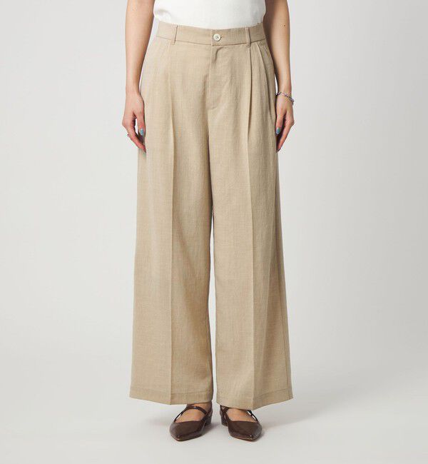 UNITED ARROWS green label relaxing「［size SHORT/TALLあり］シアーエア ワイド パンツ マシンウォッシャブル」|その他|