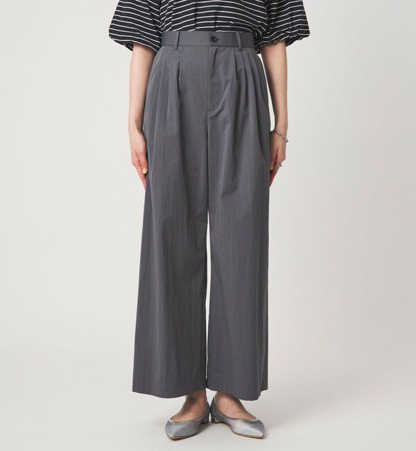 UNITED ARROWS green label relaxing「［size SHORTあり］グロッシー ワイド パンツ」|その他|