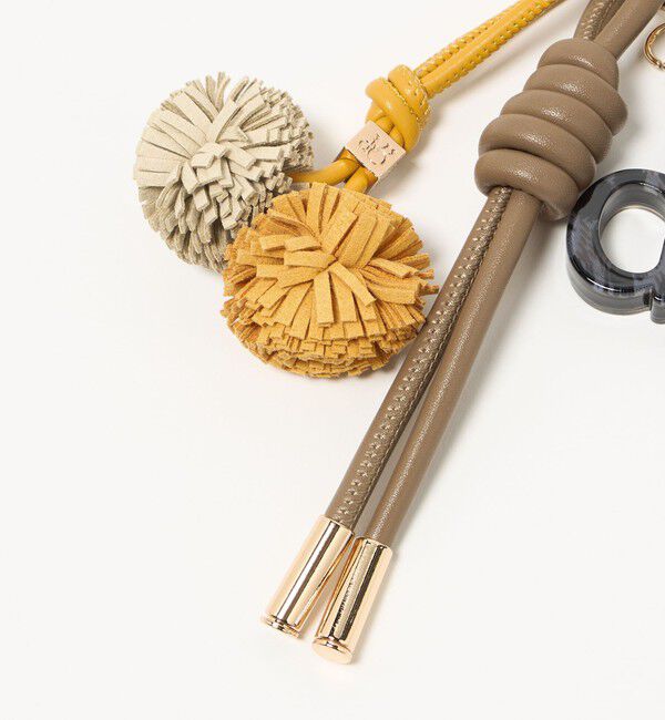 BEAUTY&YOUTH UNITED ARROWS「＜VIOLAd&rsquo;ORO＞ポンポン ロゴ バッグチャーム」|キーケース|