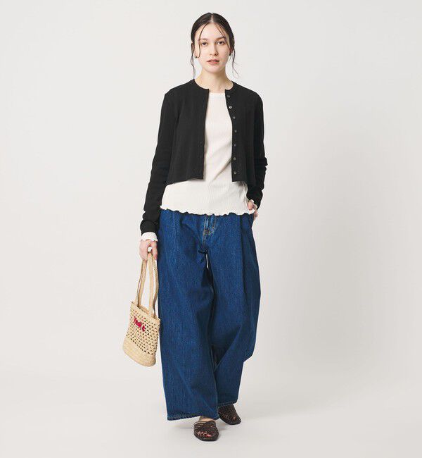 BEAUTY&YOUTH UNITED ARROWS「コットン パターンメッシュ カーディガン ウォッシャブル」|カーディガン|