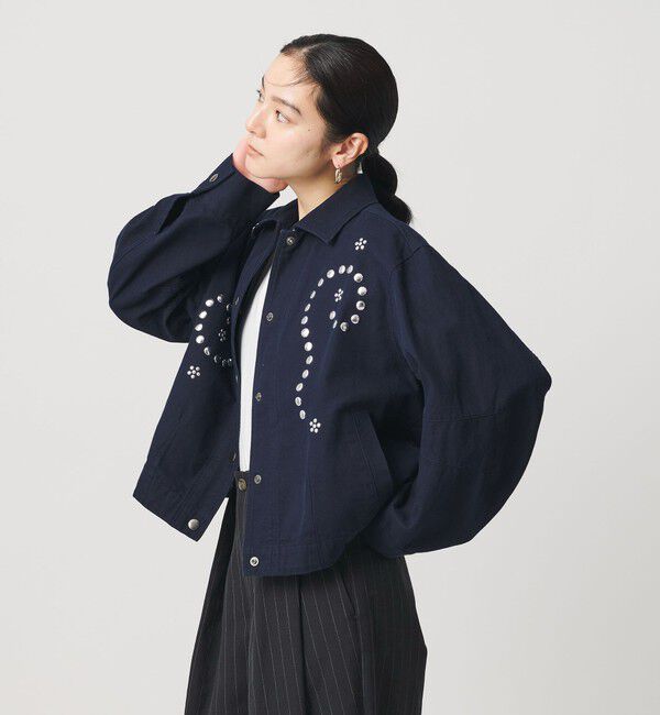 BEAUTY&YOUTH UNITED ARROWS「コットン メタルモチーフ ブルゾン」|ブルゾン・スタジャン|